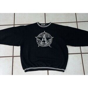 Official All Star Cafe Vintage Sweatshirt Black  Vintage Orlando Logo Y2K Skater